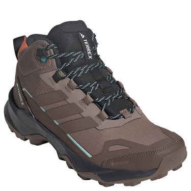 adidas Women Terrex Skychaser AX5 Mid Gore - Tex - Wanderschuhe (trace brown/earth strata/semi impact orange, 38 2/3) - Markenkoffer