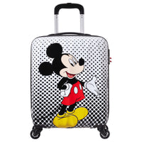 American Tourister Disney Alfatwist 2.0 - Trolley cabine 4 roulettes, taille S 55 cm (Mickey Mouse Polka Dot)