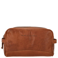 Chesterfield Brand Stacey - Trousse de toilette en cuir 24 cm (cognac)