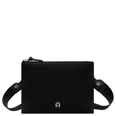 Aigner Zita - Umhängetasche 23 cm (black/silber) - Markenkoffer