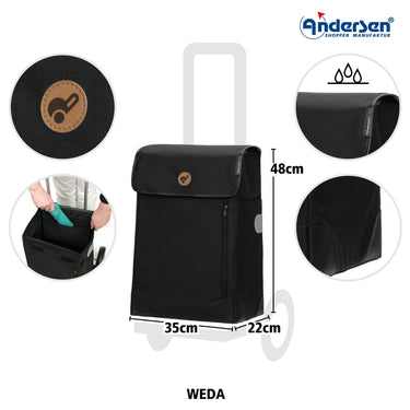 Andersen Scala Shopper Weda - Einkaufstrolley 101 cm (black) - Ansicht 3