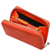 Lacoste Zip Coin Wallet XS - Portefeuille 6 cartes 11,5 cm (noir)