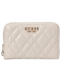 Guess Isemay SLG Medium Zip - Portefeuille (Couleur : off white)