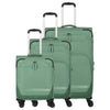 Travelite Kick Off - Set de trolley à 4 roulettes 3 pcs (Sage Green)