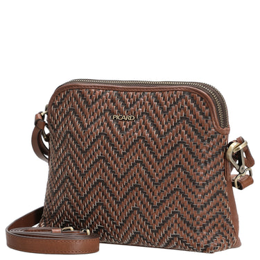 Picard Samos - Sac bandoulière 20 cm (couleur : cognac)