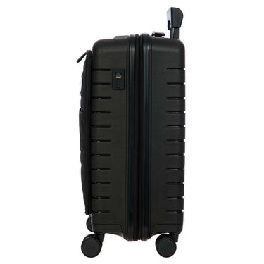 Brics BY Ulisse - 4-Rollen-Kabinentrolley mit Vortasche 55 cm erw. USB (black, 55 cm (Vortasche)) - Ansicht 3
