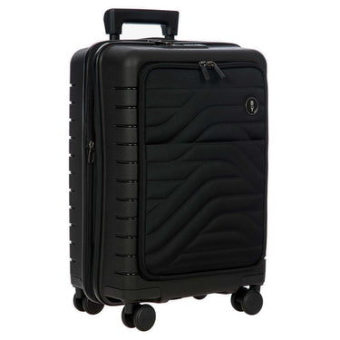 Brics BY Ulisse - 4-Rollen-Kabinentrolley mit Vortasche 55 cm erw. USB (black, 55 cm (Vortasche)) - Ansicht 5