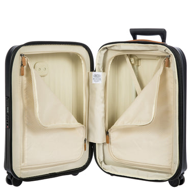 Brics Taormina - 4 - Rollen - Kabinentrolley S 55 cm erw. USB (schwarz) - Markenkoffer