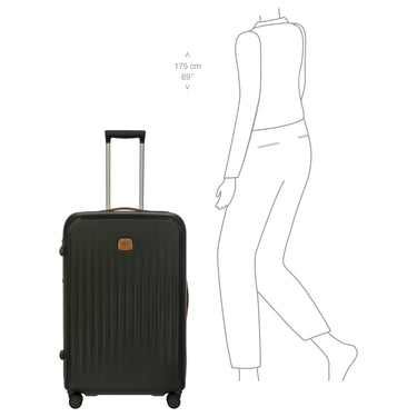 Brics Taormina - 4 - Rollen - Trolley L 75 cm erw. (olive) - Markenkoffer