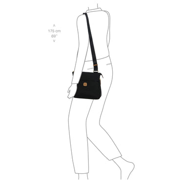 Brics X-Bag - Umhängetasche 26 cm erw. (black) - Ansicht 7