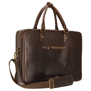 Buckle & Seam Albert - Aktentasche XL 41 cm (brown/blue) - Markenkoffer