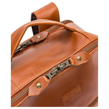 Buckle & Seam Leon - Rucksack 15" 41 cm (cognac/dots) - Ansicht 6