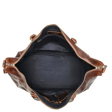 Buckle & Seam Linwood Weekender - Reisetasche 50 cm Leder (brown/blue) - Markenkoffer