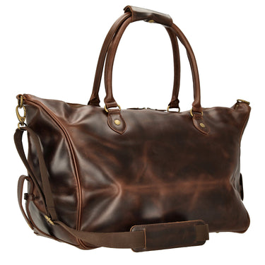 Buckle & Seam Linwood Weekender - Reisetasche 50 cm Leder (brown/dots) - Markenkoffer