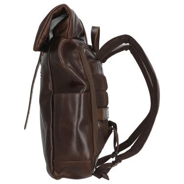 Buckle & Seam Norman - Rolltop Rucksack 61 cm (braun/blau) - Markenkoffer