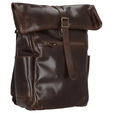 Buckle & Seam Norman - Rolltop Rucksack 61 cm (braun/dots) - Ansicht 5