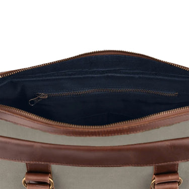 Buckle & Seam Venture Canvas - Aktentasche 16" 40 cm (grün) - Markenkoffer