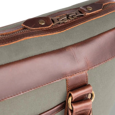 Buckle & Seam Venture Canvas - Aktentasche 16" 40 cm (grün) - Markenkoffer