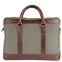 Buckle & Seam Venture Canvas - Aktentasche 16" 40 cm (grün) - Markenkoffer