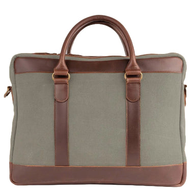 Buckle & Seam Venture Canvas - Aktentasche 16" 40 cm (grün) - Markenkoffer