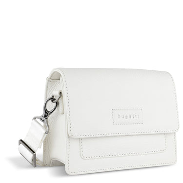 bugatti Elsa - Umhängetasche Leder S 18.5 cm (weiß) - Markenkoffer