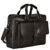 Leonhard Heyden Roma - Mallette 2 Compartiments avec Poche Avant Cuir 15" 41 cm (noir)