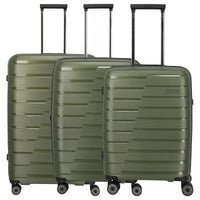 Travelite Air Base - 4-Rollen-Trolley Set 3tlg. erw. (olive)