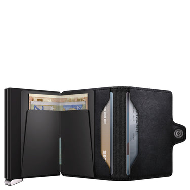 Secrid Twinwallet Emboss Lines - Kreditkartenetui 12cc 10.2 cm RFID (black+) - Ansicht 6