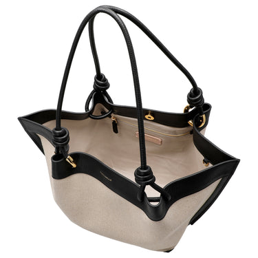 Coccinelle Finn Canvas - Henkeltasche 25 cm (natural/black) - Ansicht 6