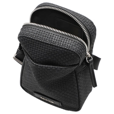 Calvin Klein Embossed Wovan - Umhängetasche 17 cm (black) - Markenkoffer