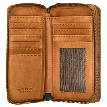 aunts & uncles Grandmas Luxury Club Betty - RV - Damenbörse 13cc 15 cm RFID (caramel) - Markenkoffer
