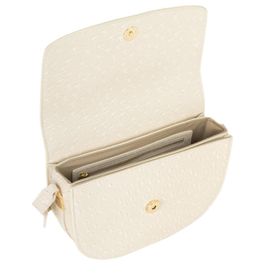 Valentino Bags Rossy Re - Umhängetasche Straußenoptik 21.5 cm (ecru)