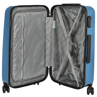 CHECK.IN Aurora - 4 - Rollen - Trolley 67 cm (azurblau) - Markenkoffer