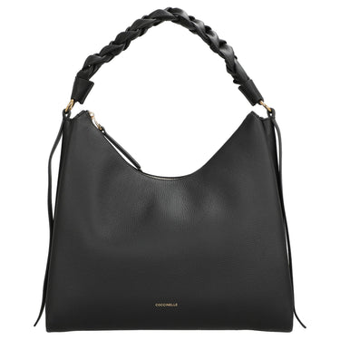 Coccinelle Boheme Grana Double - Schultertasche M 34 cm (noir/cognac) - Markenkoffer