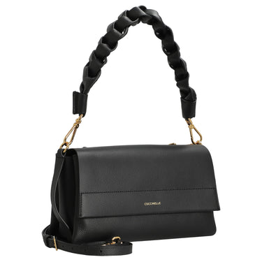 Coccinelle Boheme Grana Double - Umhängetasche 26 cm (noir, cognac) - Markenkoffer