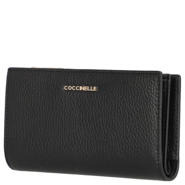 Coccinelle Metallic Soft - Geldbörse 12cc 16 cm (noir) - Markenkoffer