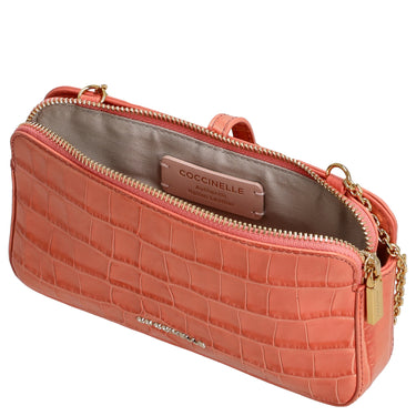 Coccinelle Mini Bag Croco Soft - Umhängetasche 20 cm (geranium) - Ansicht 6