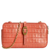 Coccinelle Mini Bag Croco Soft - Sac bandoulière 20 cm (geranium)