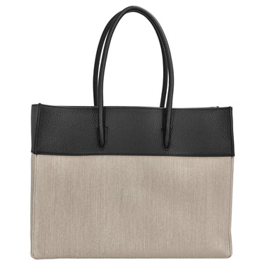 Coccinelle Myrtha Canvas - Umhängetasche 27 cm (natural/noir) - Markenkoffer