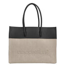 Coccinelle Myrtha Canvas - Umhängetasche 27 cm (natural/noir) - Markenkoffer