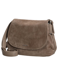 Coccinelle Rebekka Suede - Umhängetasche 30 cm (warm taupe) - Markenkoffer