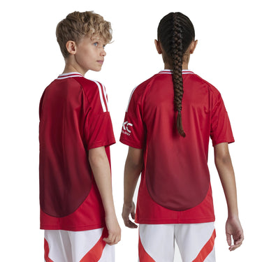 adidas Manchester United Fußball - Jr. Heimtrikot 24/25 (red, 164) - Markenkoffer