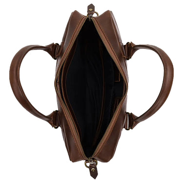 Buckle & Seam Everett - Aktentasche 16" 38 cm (brown/blu) - Ansicht 3