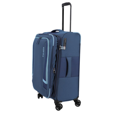 Travelite Corsiica - 4-Rollen-Trolley M 67 cm erw. (blue) - Ansicht 7