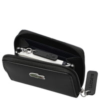 Lacoste Mini L.12.12 Concept - Portefeuille 4 cartes 11,5 cm (noir)