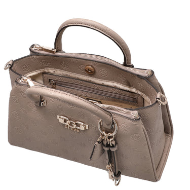 Guess Anise Triple Comp Satchel - Henkeltasche 30.5 cm (dark taupe logo) - Ansicht 6