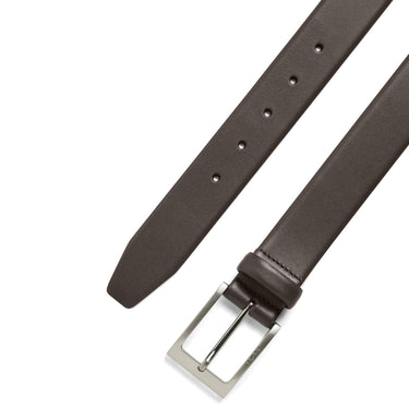BOSS Barnabie - Ledergürtel mit Dornschließe 3.5 cm (dark brown, 100 cm) - Markenkoffer
