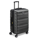 Delsey Paris Air Armour - 4 - Rollen - Trolley M 68 cm erw. (schwarz) - Markenkoffer