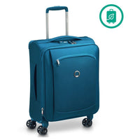 Delsey Paris Montmatre Air 2.0 - 4 - Rollen - Kabinentrolley S 55 cm erw. (blau) - Markenkoffer