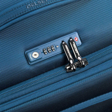 Delsey Paris Montmatre Air 2.0 - 4 - Rollen - Kabinentrolley S 55 cm erw. (blau) - Markenkoffer